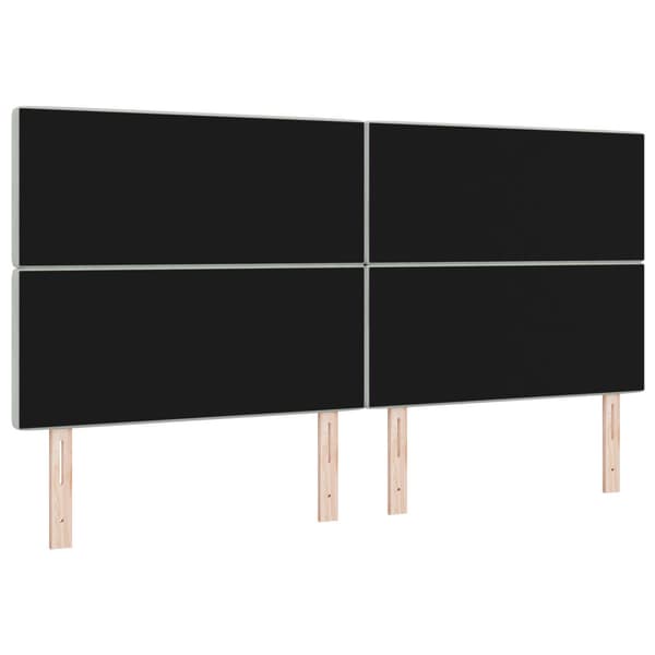 Huvudgavel Ljusgrå 200 cm Sammet