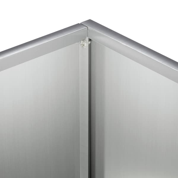 Trädgårdsplanterare 2 st Silver 50 x 20 x 40 cm