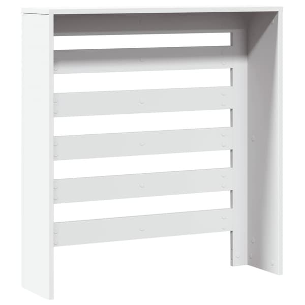 Elementskydd vit 78x20x82 cm konstruerat trä