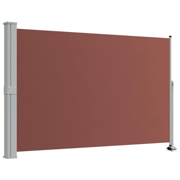Infällbar sidomarkis 160x300 cm brun