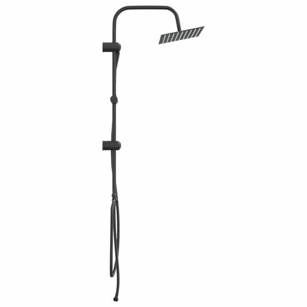 Duschsystem Svart 47 x 20 x 95 cm Rostfritt stål