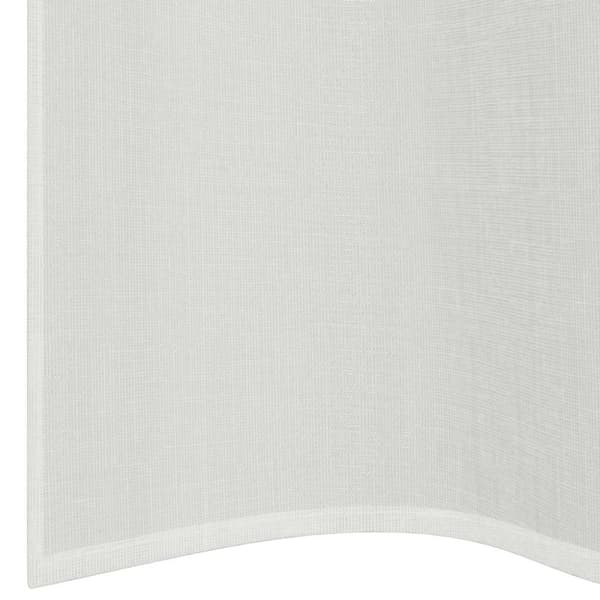 Voile gardiner med genomföringar 2 st vit