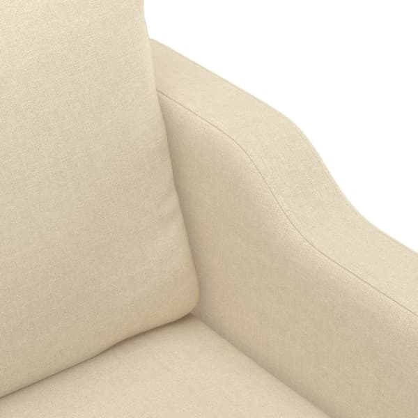 2-sitssoffa gräddvit 140 cm tyg