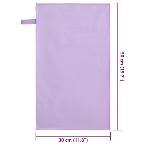 Sporthanddukar 2 pcs Lila 50 x 30 cm Polyester och polyamid