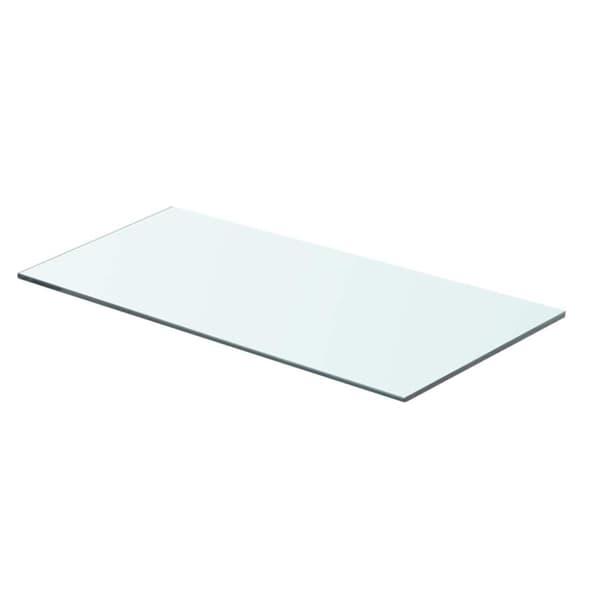 Hyllplan 2 st glas genomskinlig 60x25 cm