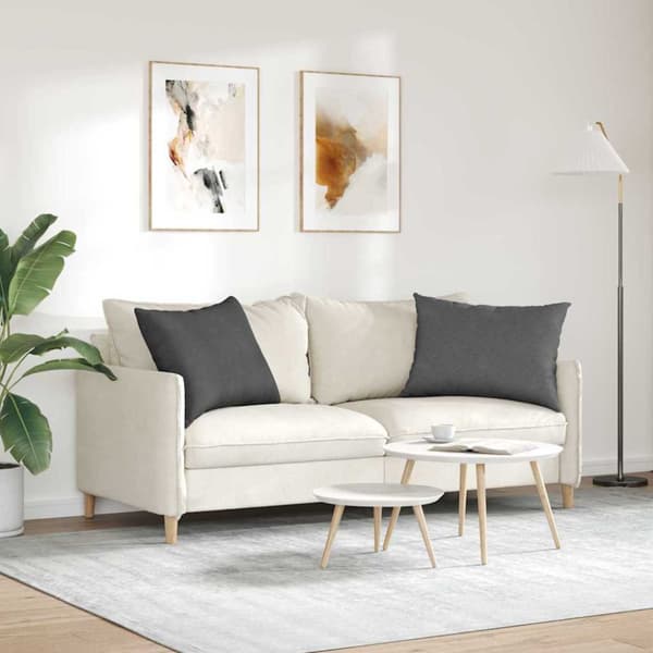 Sofakuddar 2 pcs Mörkgrå 70 x 50 cm Kordread tyg