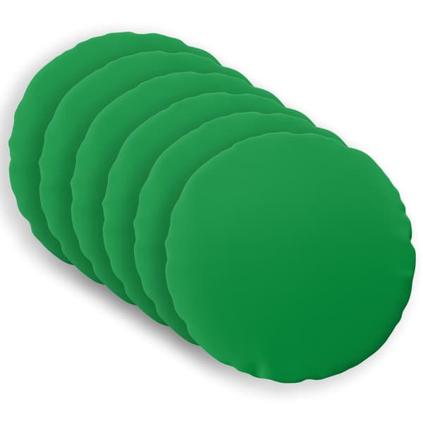 Kuddöverdrag 6 st HEERLEN Grön Ø 40 cm Polyester
