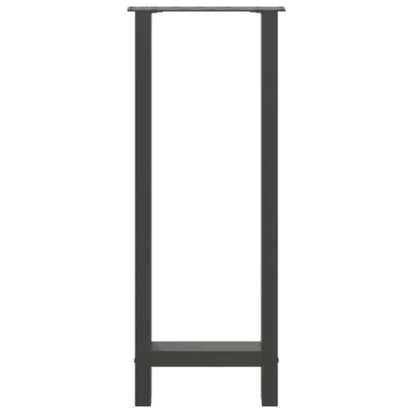 Barbordsben antracit 2 st 50x(100-101) cm stål