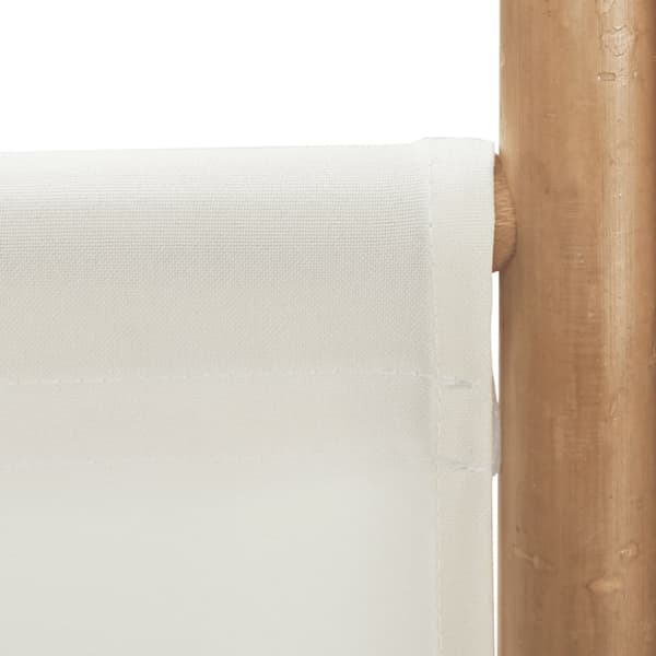 Rumsavdelare 4 paneler hopfällbar 160 cm bambu och kanvas