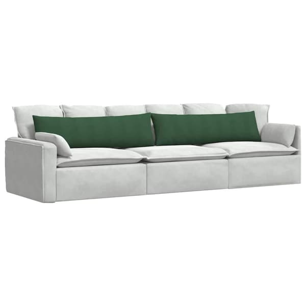 Sofakuddar 2 pcs Mörkgrön 145 x 40 cm Kordread tyg