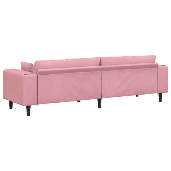 Soffa Rosa 250 x 77 x 76 cm Sammet