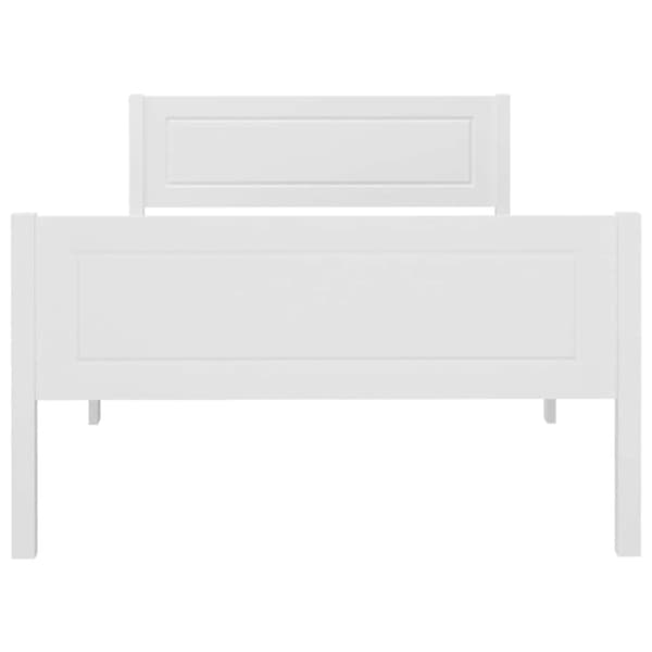 Sängram massiv furu vit 90x200 cm