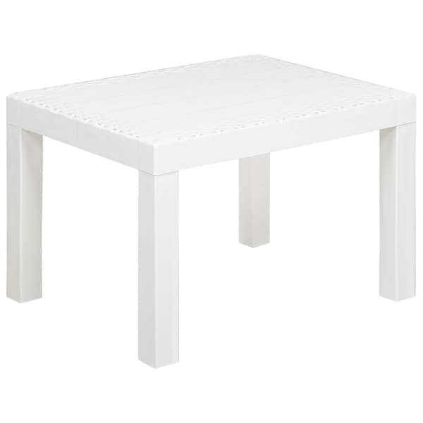 Lounge-set med kudde 3 pcs Vit PP
