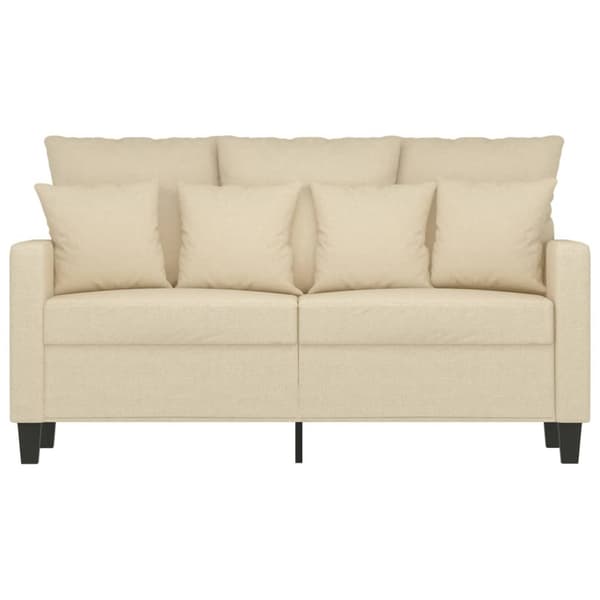 2-sitssoffa gräddvit 120 cm tyg