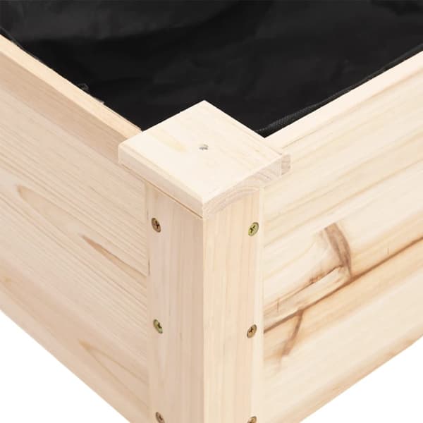 Odlingslåda med foder 71x37x76 cm massivt granträ