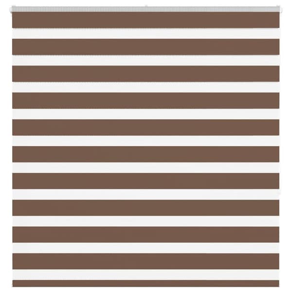 Rullgardin zebra brun 145x150 cm tyg bredd 140,9 cm polyester