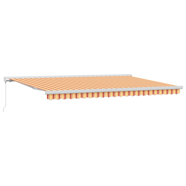 Utdragbar markis Gul och Orange 500 × 300 cm