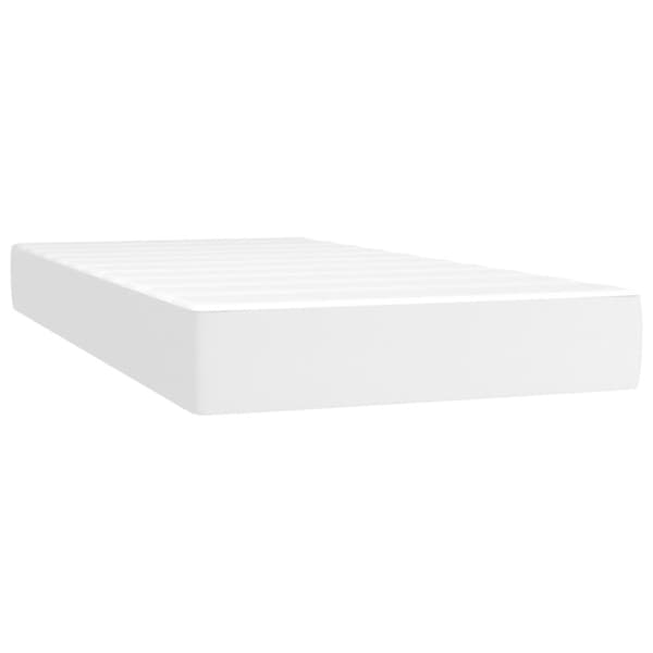 Pocketresårmadrass medium vit 80x200x20 cm konstläder