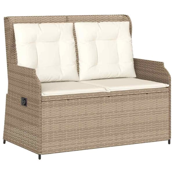 Trädgårdsbänk Beige konstrotting