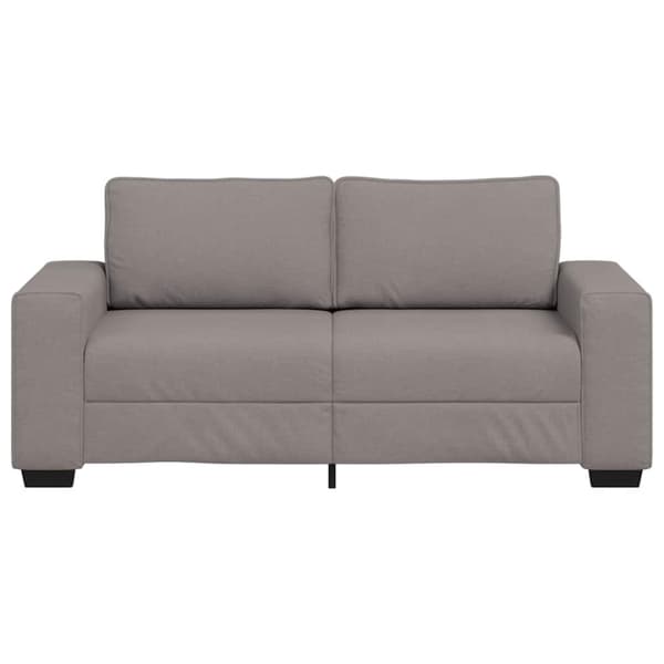 2-sitssoffa taupe 180x77x82 cm tyg