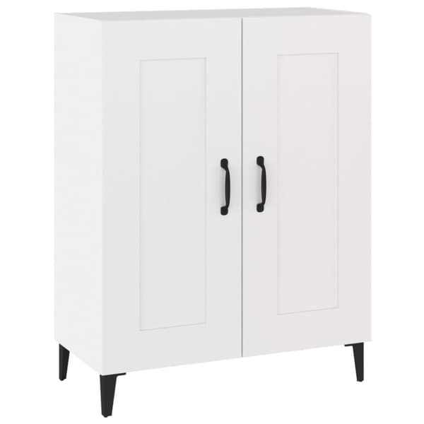 Skänk vit 69,5x34x90 cm konstruerat trä