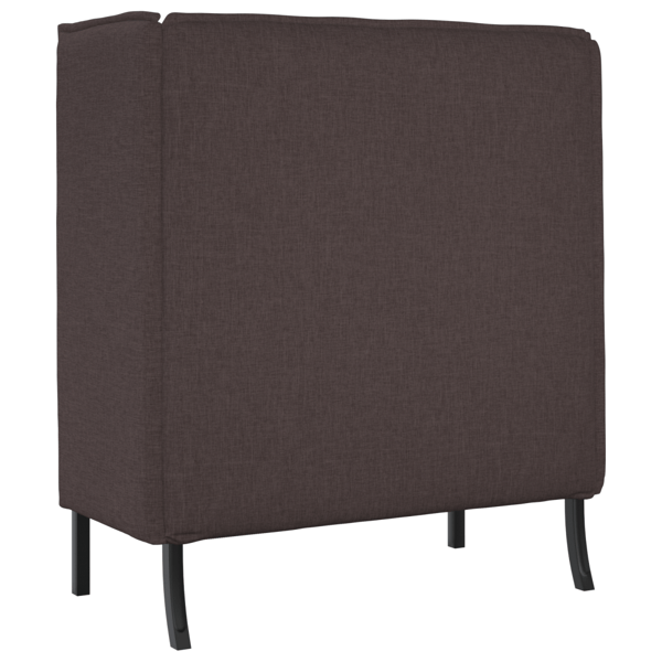 Hög Ryggsoffa 101cm Mörkbrun tyg