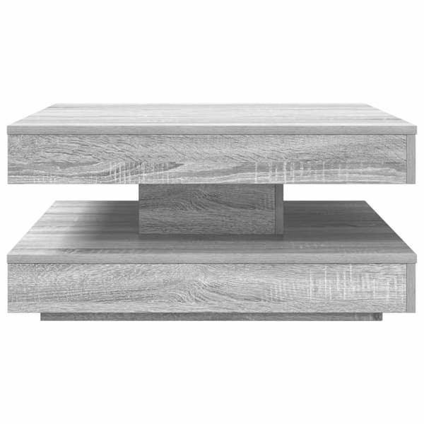 Soffbord 360 grader vridbart grå sonoma 70x70x34,5 cm