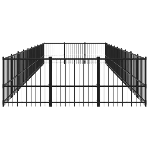 Hundgård för utomhusbruk stål 28,23 m²