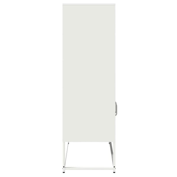 Högbord vit 68x39x123 cm stål
