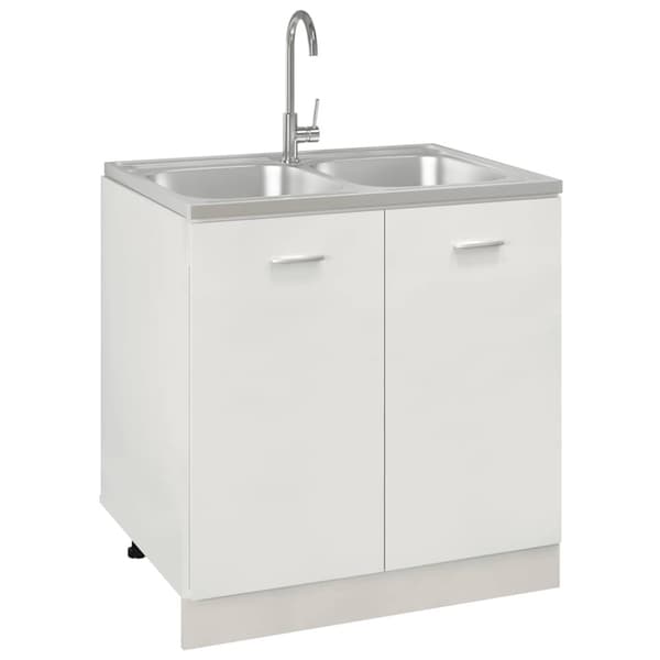 Dubbla diskhoar silver 800x600x155 mm rostfritt stål