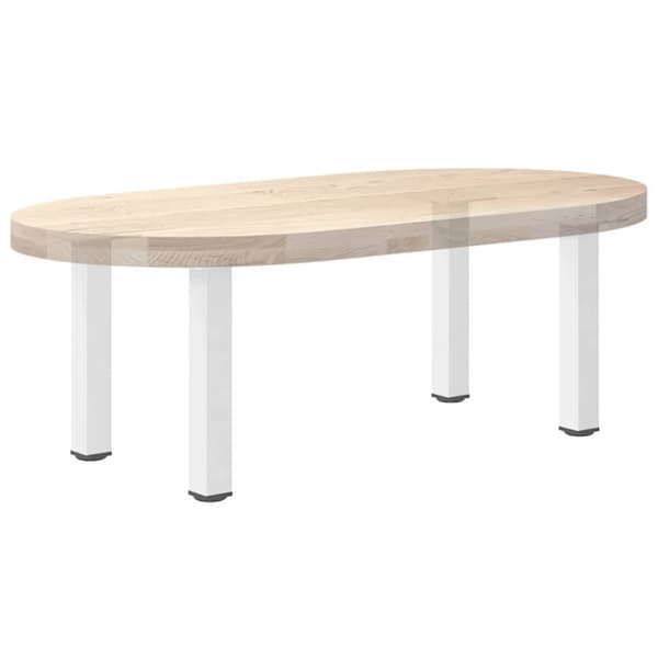 Soffbordsben 4 st vita 30-32 cm stål