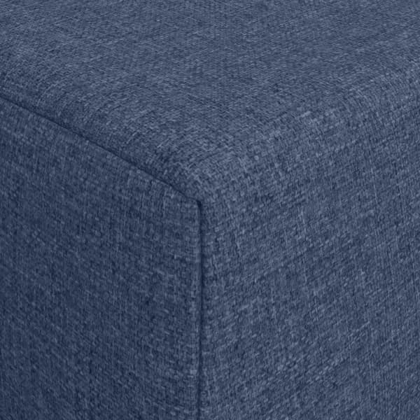 Fällbar Soffbed Blå 200 x 70 x 15 cm Tyg