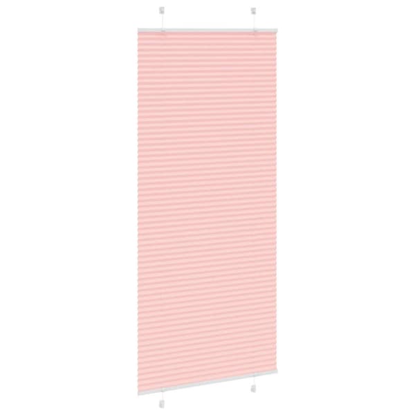 Plisserad persienn rosa 95x200 cm tyg bredd 94,4 cm polyester