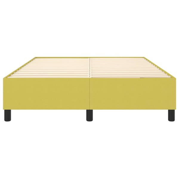 Boxspring-sängram grön 140x190 cm tyg