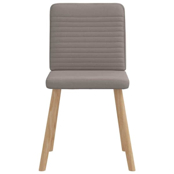Matstolar 4 st taupe tyg