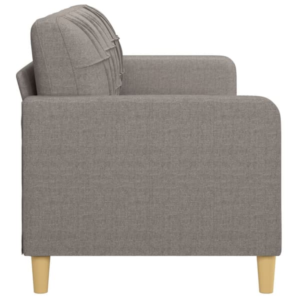 3-sitssoffa taupe 180 cm tyg