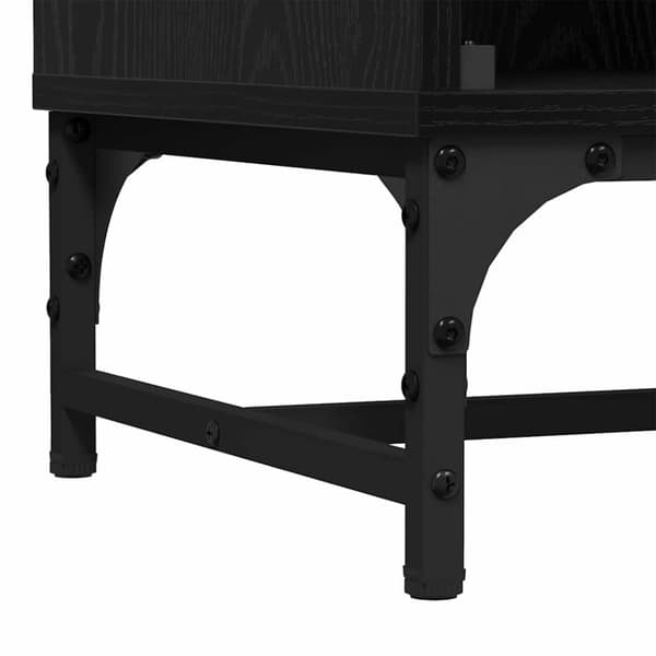 Sideboard Svart Ek 35 x 37 x 117 cm