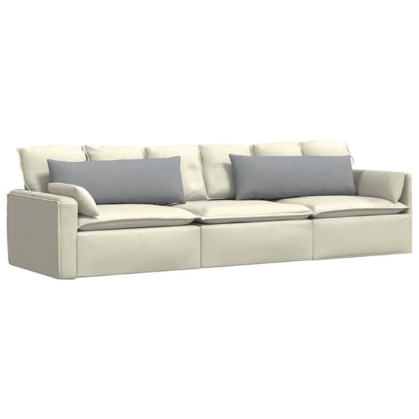 Sofakuddar 2 pcs Ljusgrå 120 x 40 cm tyg