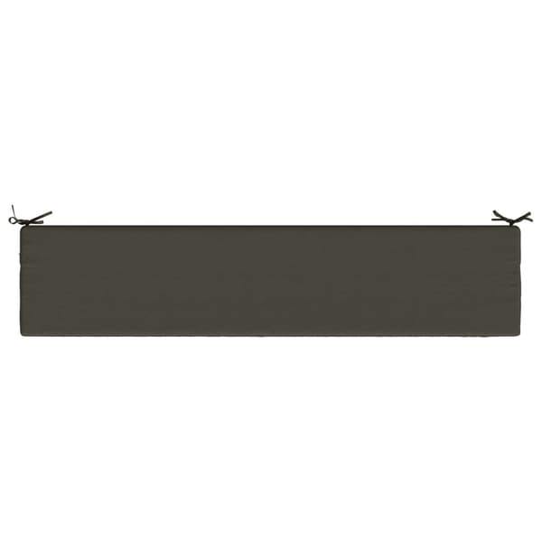 Bänk kudde SOEST 100% Polyester Antracit 200 x 40 x 5 cm