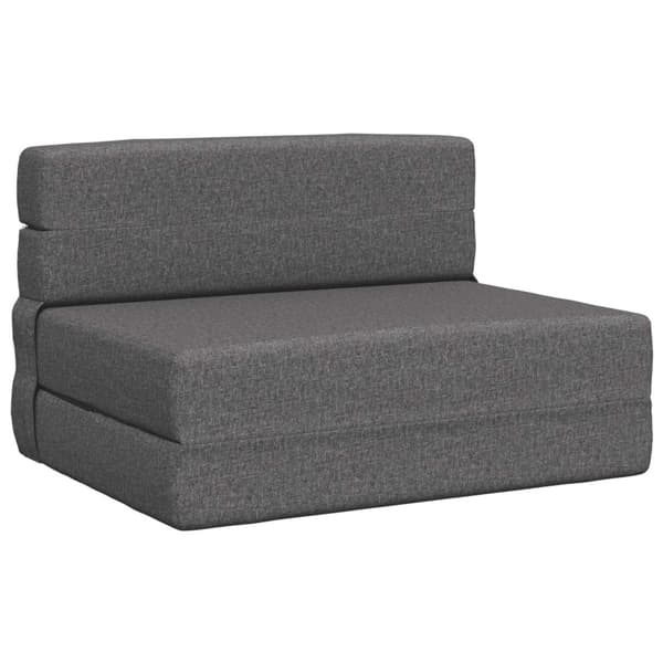 Fällbar Soffbed Ljusgrå 70 x 72 x 60 cm Tyg