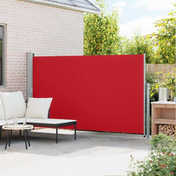 Infällbar sidomarkis 170x300 cm röd
