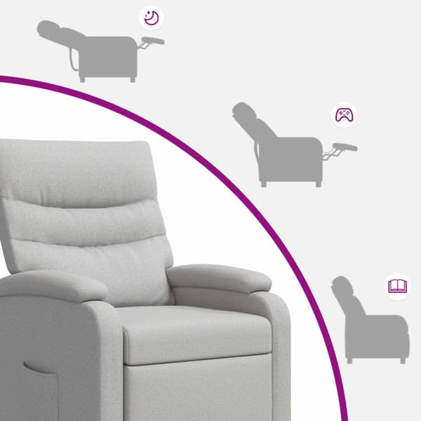 Recliner Moln Grå Tyg