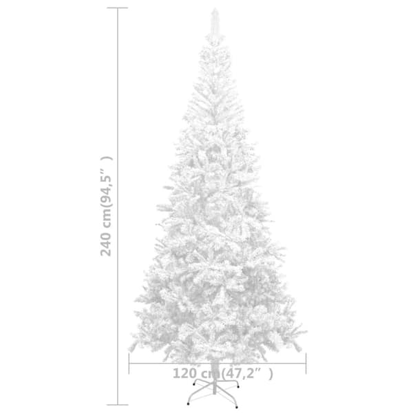 Plastgran L 240 cm vit