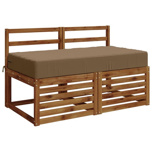 Sittkudde SOEST 100% Polyester Taupe 120 x 60 x 15 cm