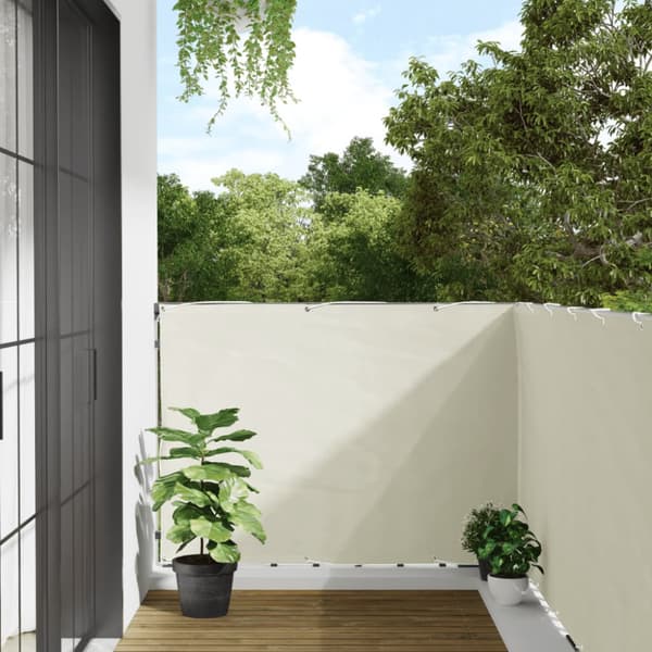 Insynsskydd för balkong vit 700x120 cm PVC