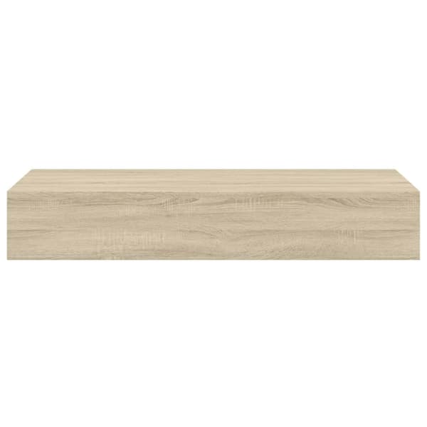 Väggmonterad låda 2 st ek 60x23,5x10 cm MDF