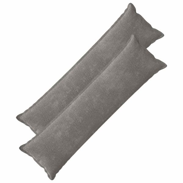 Kuddöverdrag 2 st HOUTEN Mörkgrå 40 x 145 cm Chenilletyg