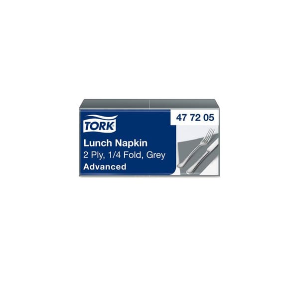 Servett TORK Lunch 2-lags grå 200/fp