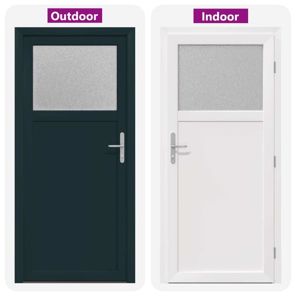 Sidentré Dörr Antracit 88 x 198 cm PVC