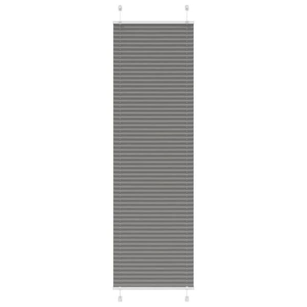 Plisserad persienn antracit 55x200cm tyg bredd 54,4cm polyester